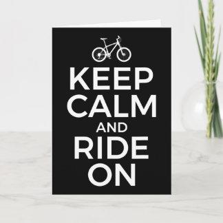 Mountain Biking, Mountain Biker, Keep Calm And Rid Kaart