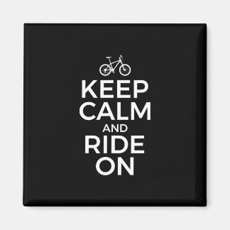 Mountain Biking, Mountain Biker, Keep Calm And Rid Magneet