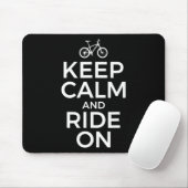 Mountain Biking, Mountain Biker, Keep Calm And Rid Muismat (Met muis)