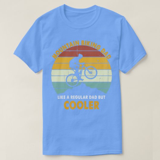 Mountain Biking papa als een gewone vader, maar ko T-shirt (Design voorkant)