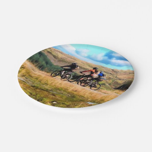 MOUNTAIN BIKING PAPIEREN BORDJE (Gekanteld)