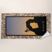 Mountain Biking Pebble Strandlaken (Voorkant)