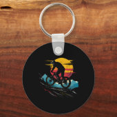 Mountain Biking Portrait Outdoor Sports _1  Sleutelhanger (Voorkant)