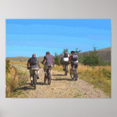 MOUNTAIN BIKING POSTER (Voorkant)