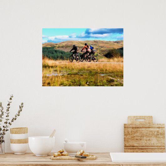 MOUNTAIN BIKING POSTER (Keuken)