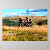 MOUNTAIN BIKING POSTER (Voorkant)