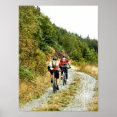 MOUNTAIN BIKING POSTER (Voorkant)