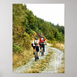 MOUNTAIN BIKING POSTER