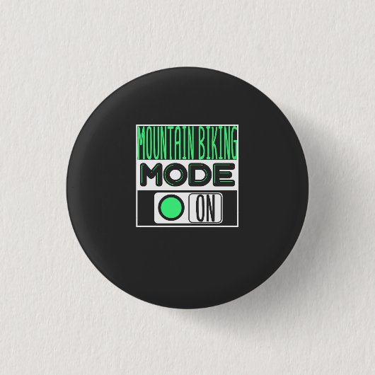 Mountain Biking Ronde Button 3,2 Cm (Voorkant)