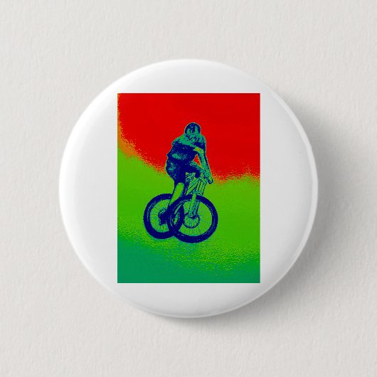 Mountain Biking Ronde Button 5,7 Cm (Voorkant)