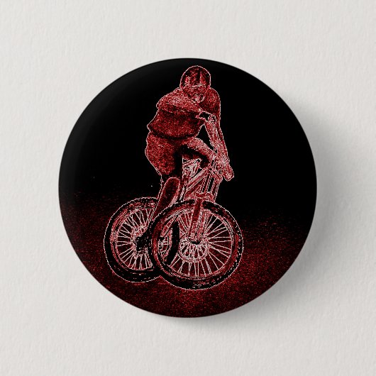 Mountain Biking Ronde Button 5,7 Cm (Voorkant)