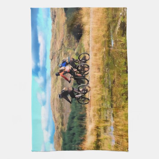 MOUNTAIN BIKING THEEDOEK (Verticaal)