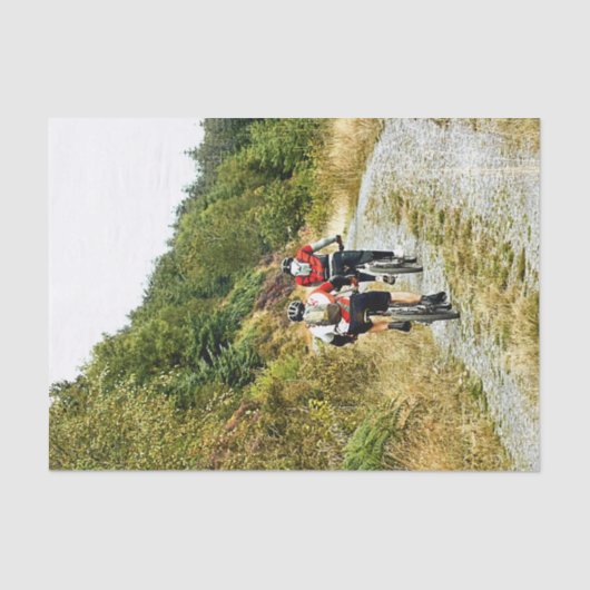 MOUNTAIN BIKING TISSUEPAPIER (Voorkant)