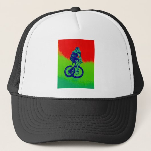 Mountain Biking Trucker Pet (Voorkant)