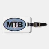 Mountain Biking Utah Flag Bagagelabel (Voorkant horizontaal)