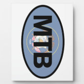 Mountain Biking Utah Flag Fotoplaat (Voorkant)