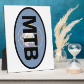 Mountain Biking Utah Flag Fotoplaat (Zijkant)