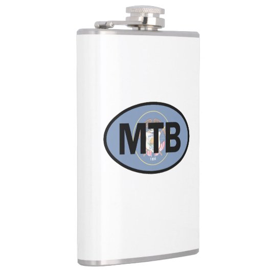 Mountain Biking Utah Flag Heupfles (Rechts)