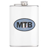 Mountain Biking Utah Flag Heupfles (Voorkant)