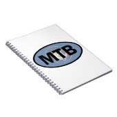 Mountain Biking Utah Flag Notitieboek (Rechterzijde)