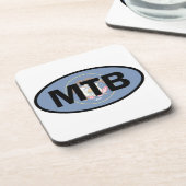 Mountain Biking Utah Flag Onderzetter (Linkerzijde)