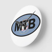 Mountain Biking Utah Flag Ronde Klok (Hoek)