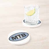 Mountain Biking Utah Flag Zandsteen Onderzetter (Zijkant)