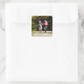 MOUNTAIN BIKING VIERKANTE STICKER (Tas)