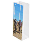 MOUNTAIN BIKING WIJN CADEAUTAS (Achterkant Gekanteld)