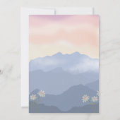 Mountain Birthday Uitnodiging (Achterkant)