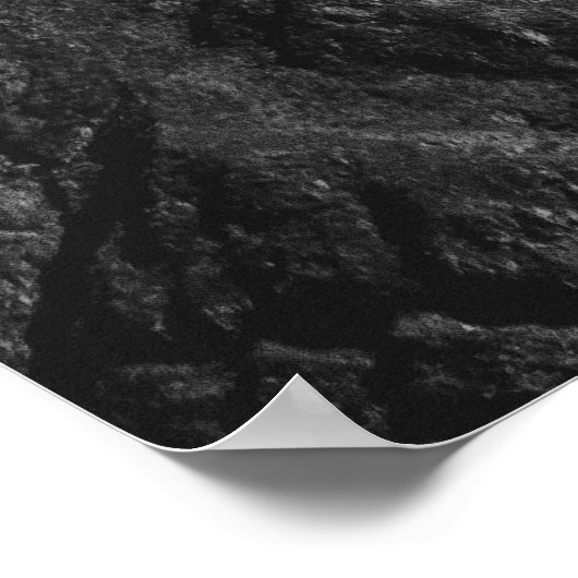 Mountain Black en White Photography Poster (Hoek)