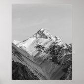 Mountain Black en White Photography Poster (Voorkant)