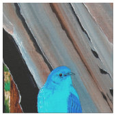 Mountain Blue Bird Stof (Close Up)