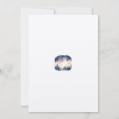 Mountain Blue Pine Fog Stars Bewaar de datum buite Kaart (Achterkant)