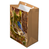 Mountain Bluebird at Arches National Park Medium Cadeauzakje (Voorkant Gekanteld)