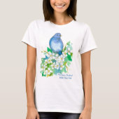 Mountain Bluebird Idaho State Bird T-shirt (Voorkant)