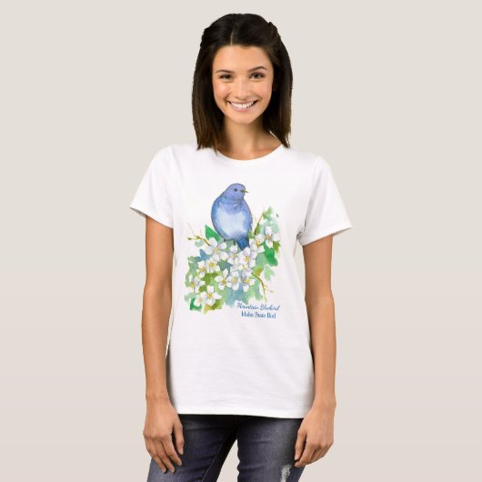 Mountain Bluebird Idaho State Bird T-shirt (Voorkant volledig)