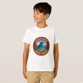 Mountain Bluebird Vintage Badge T-shirt (Voorkant volledig)