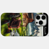 Mountain Boerderij Tractor Case-Mate iPhone Case (Achterkant (horizontaal))