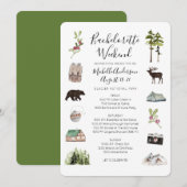 Mountain Bossen Bachelorette Weekendje weg Invi Kaart (Voorkant / Achterkant)