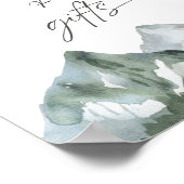 Mountain Boy Baby shower Kaarten en cadeaubordje Poster (Hoek)