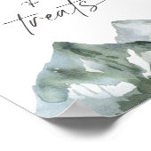 Mountain Boy Baby shower Snoepjes en Treats Teken Poster (Hoek)