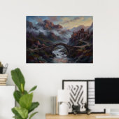 Mountain Bridge Thuiscoming Spirit Poster (Thuiskantoor)