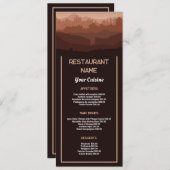 Mountain Brown, Restaurant Slimline Menu (Voorkant / Achterkant)