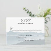 Mountain bruiloft antwoord behuizing Kaarten (Staand voorkant)