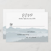 Mountain bruiloft antwoord behuizing Kaarten (Voorkant / Achterkant)