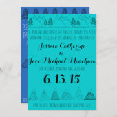 Mountain bruiloft uitnodiging (Voorkant / Achterkant)