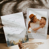 Mountain bruiloft uitnodiging