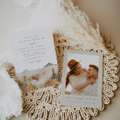 Mountain bruiloft uitnodiging