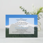 Mountain bruiloft uitnodiging (Staand voorkant)